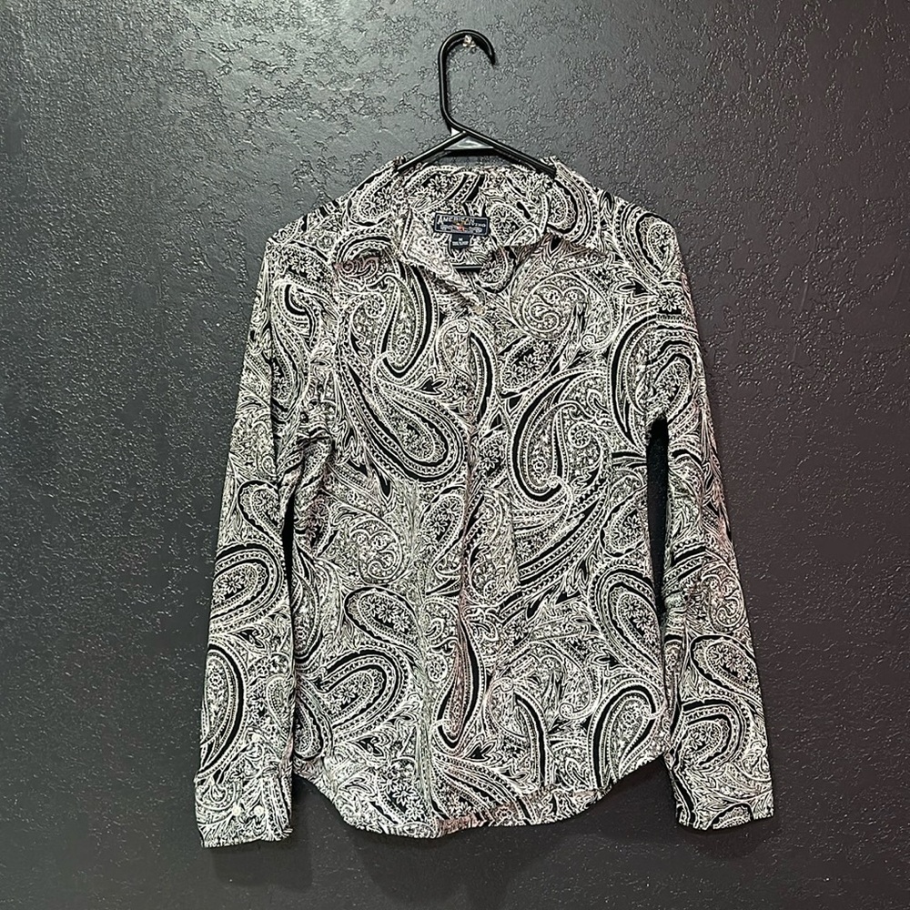 AMERICAN LIVING Bohemian abstract Women’s long sleeve shirt Size Medium